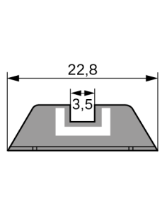 HAUSSE GLOCK ACIER 6.9MM...
