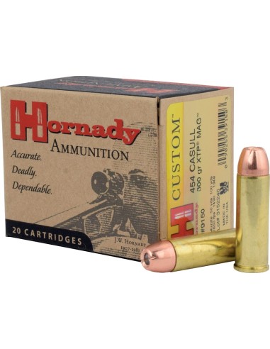 MUNITION HORNADY 454 CASULL 300GR XTP...