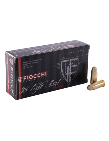 MUNITION FIOCCHI 38 S&W 145 GR LRNTFL...