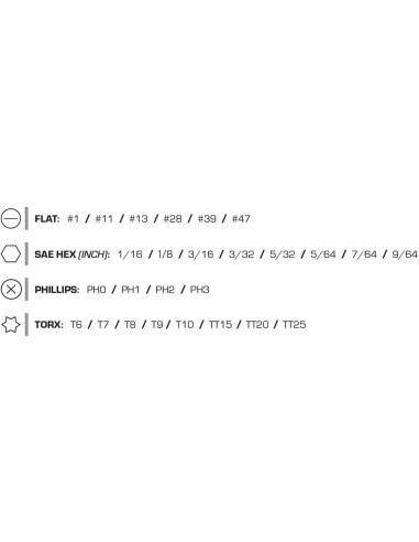 KIT DE TOURNEVIS  WHEELER SPACESAVER...