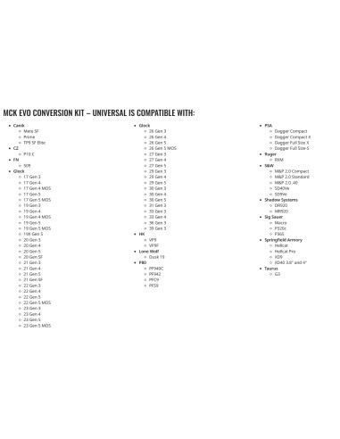 CAA CROSSE MCX EVO MULTI ARMES NOIRE...