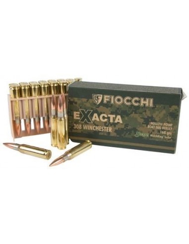 Munitions Fiocchi Exacta 308 winchester 168gr hpbt / Boite de 20