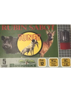 Cartouches TUNET Rubin Sabot Calibre 12