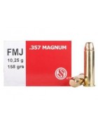 Munition Sellier & Bellot 357 Mag 158 Gr FMJ