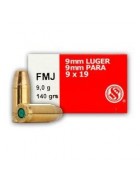 Munition Sellier & Bellot cal. 9 MM 140gr Subsonique