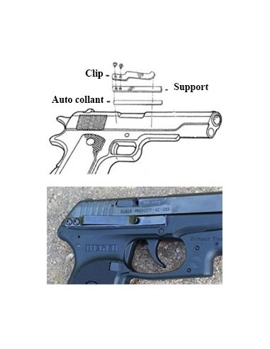 Barrette de rétention Clipdraw Universel pour pistolet