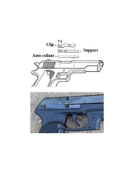 Barrette de rétention Clipdraw Universel pour pistolet