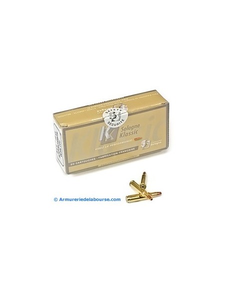 Munition Sologne Klassic 222 Rem Subsonique 45gr