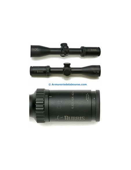 Lunette Burris Four X 1.5-6x42 réticule lumineux