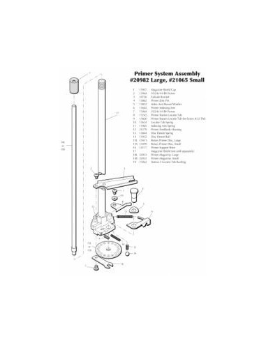 Dillon tube d'amorces interne pour presse XL 650 - 22033.22032