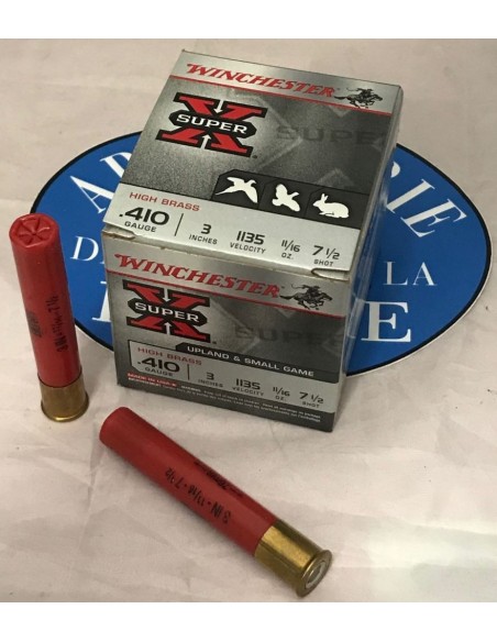 MUNITIONS WINCHESTER super x CAL 410/76 PB7.5 19.5G BOITE*25