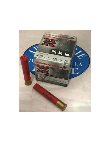 MUNITIONS WINCHESTER super x CAL 410/76 PB7.5 19.5G BOITE*25