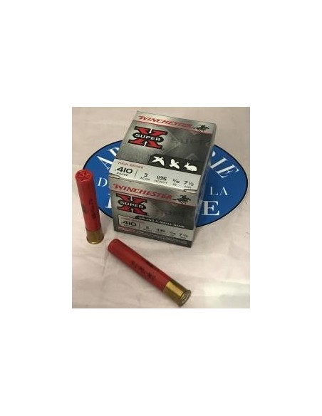 MUNITIONS WINCHESTER super x CAL 410/76 PB7.5 19.5G BOITE*25