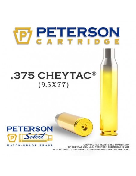 DOUILLES PETERSON 375 CHEYTAC SELECTIONNEES * BOITE DE 50
