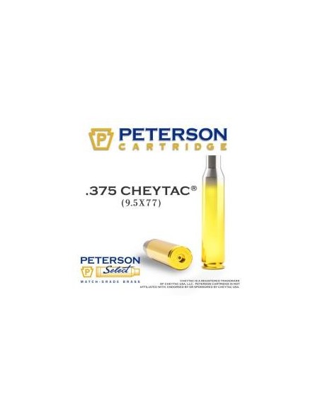 DOUILLES PETERSON 375 CHEYTAC SELECTIONNEES * BOITE DE 50