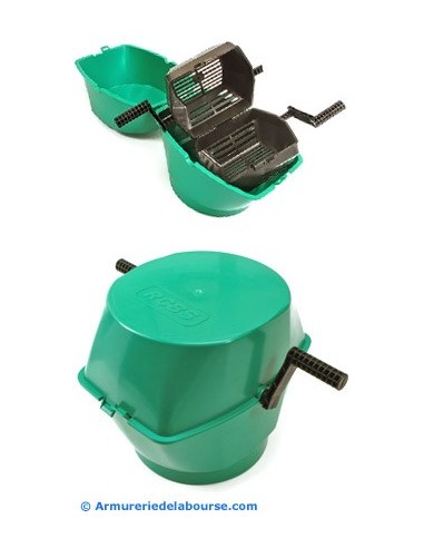 Séparateur média grande capacité RCBS.
Récupération de douilles et média