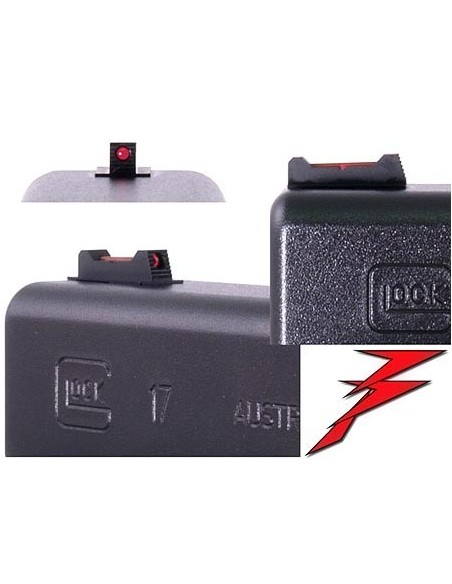 019-010 - Guidon fibre Optique DAWSON pour Glock.7.62 mm(300)x 3.20 mm(125)