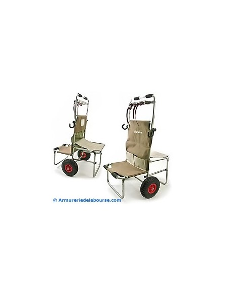 Multi Rolly by ECKLAfauteuil et chariot de transport matériel avec pneus increvables