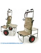 Multi Rolly by ECKLAfauteuil et chariot de transport matériel avec pneus increvables