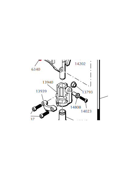 Support de doseuse DILLON RL550/XL650/750/1050 - 13940