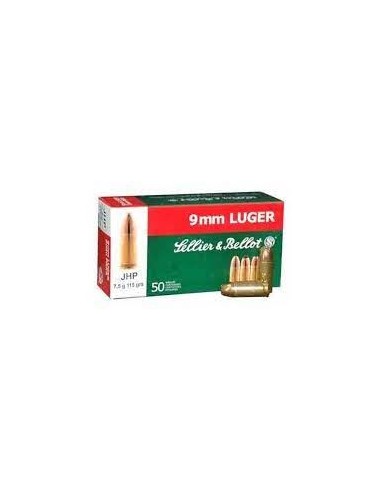 Munitions Sellier & Bellot 9x19 115gr HP