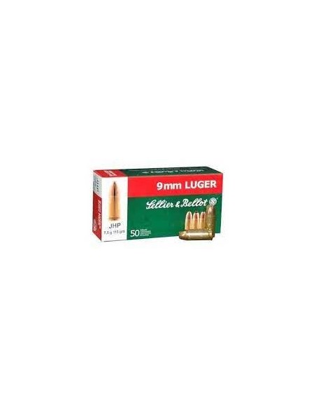 Munitions Sellier & Bellot 9x19 115gr HP
