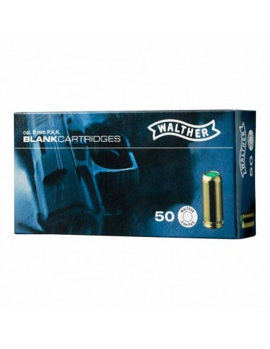 MUNITIONS A BLANC UMAREX calibre 9mm PAK boite de 50