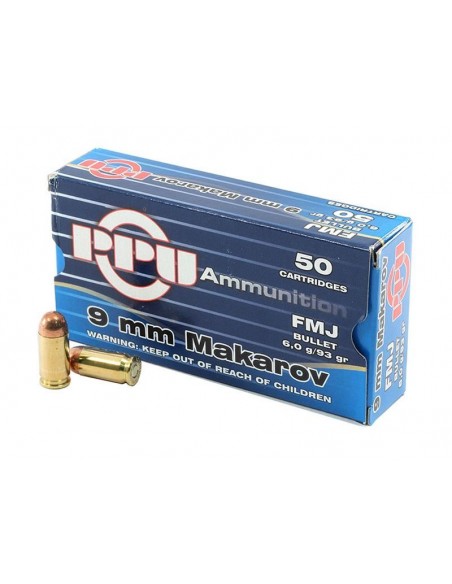Munition Partizan Prvi 9mm Makarov FMJ 93gr