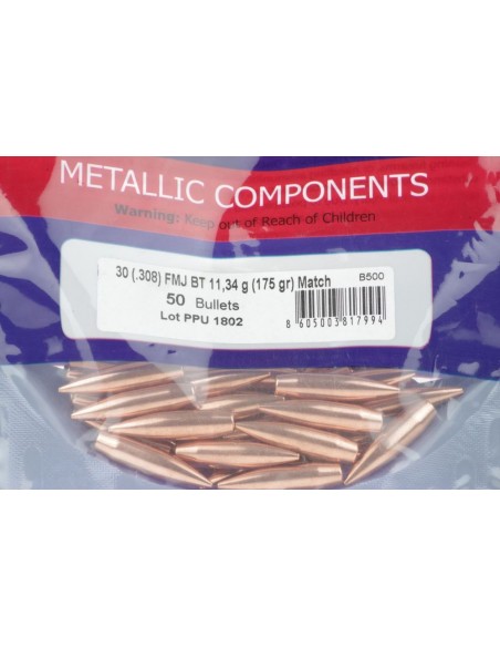 Balle Prvi 30 - .308 / FMJ BT MATCH– 175 grs B-500